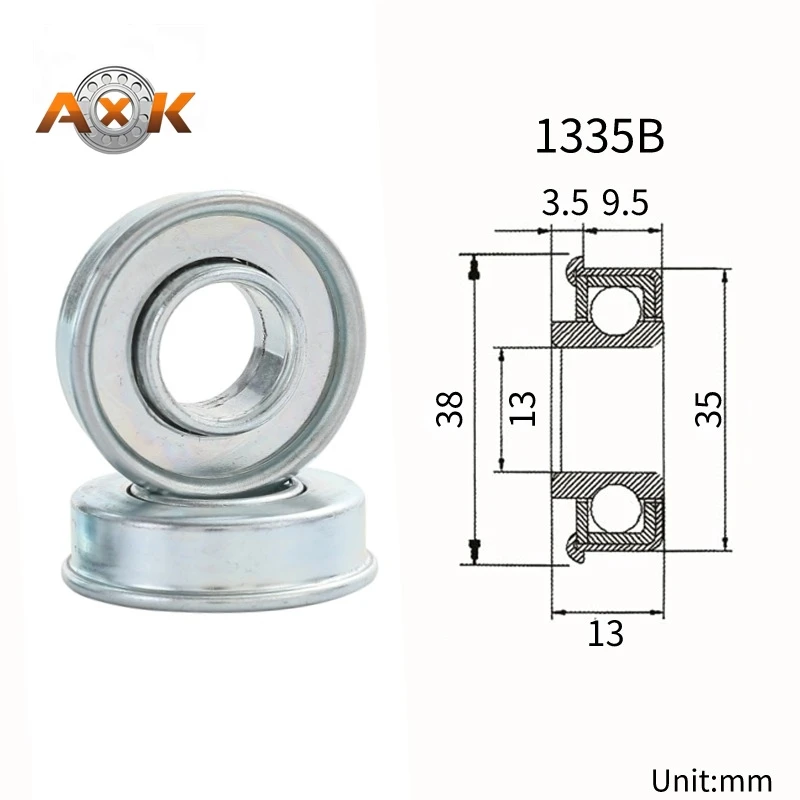 4PCS Stamped Bearing 13*35*12 mm Lawn Machine Wheel Steel Stamped Bearing Garden Machinery Accessories