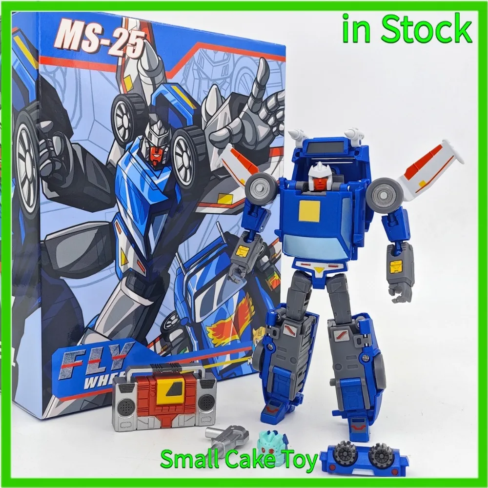 في المخزون MFT لعبة ميكانيكي MS-25 يطير عجلة MS25 المسارات صغيرة الحجم للتحويل لعبة روبوت الشكل مع صندوق ألعاب شخصيات الحركة