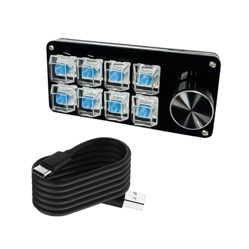 Programmable 3/4/6/8key Macro Keypad for Multimedia Control Knob KeyPad