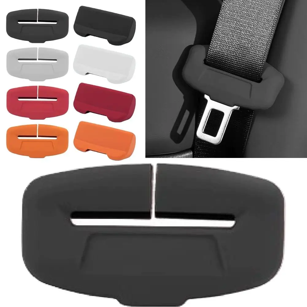 

Universal Silicone Car Seat Belt Cover Anti-Scratch Car Seatbelt Buckle Protective Case for Car Seat Decoration F5K1