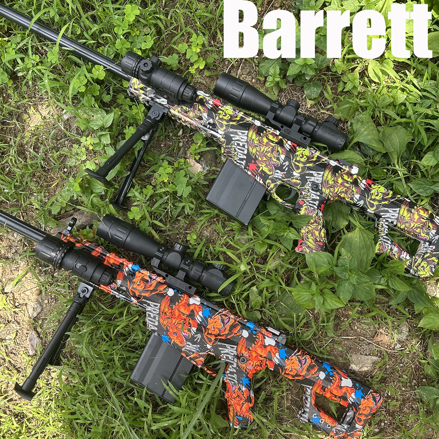 2025년형 새 바렛 저격총 장난감, 전동 및 수동 사용 가능, 7.4V 배터리 및 USB 충전 케이블 포함, 게임과 동일한 스타일, 남자아이 장난감, 생일/새해 선물