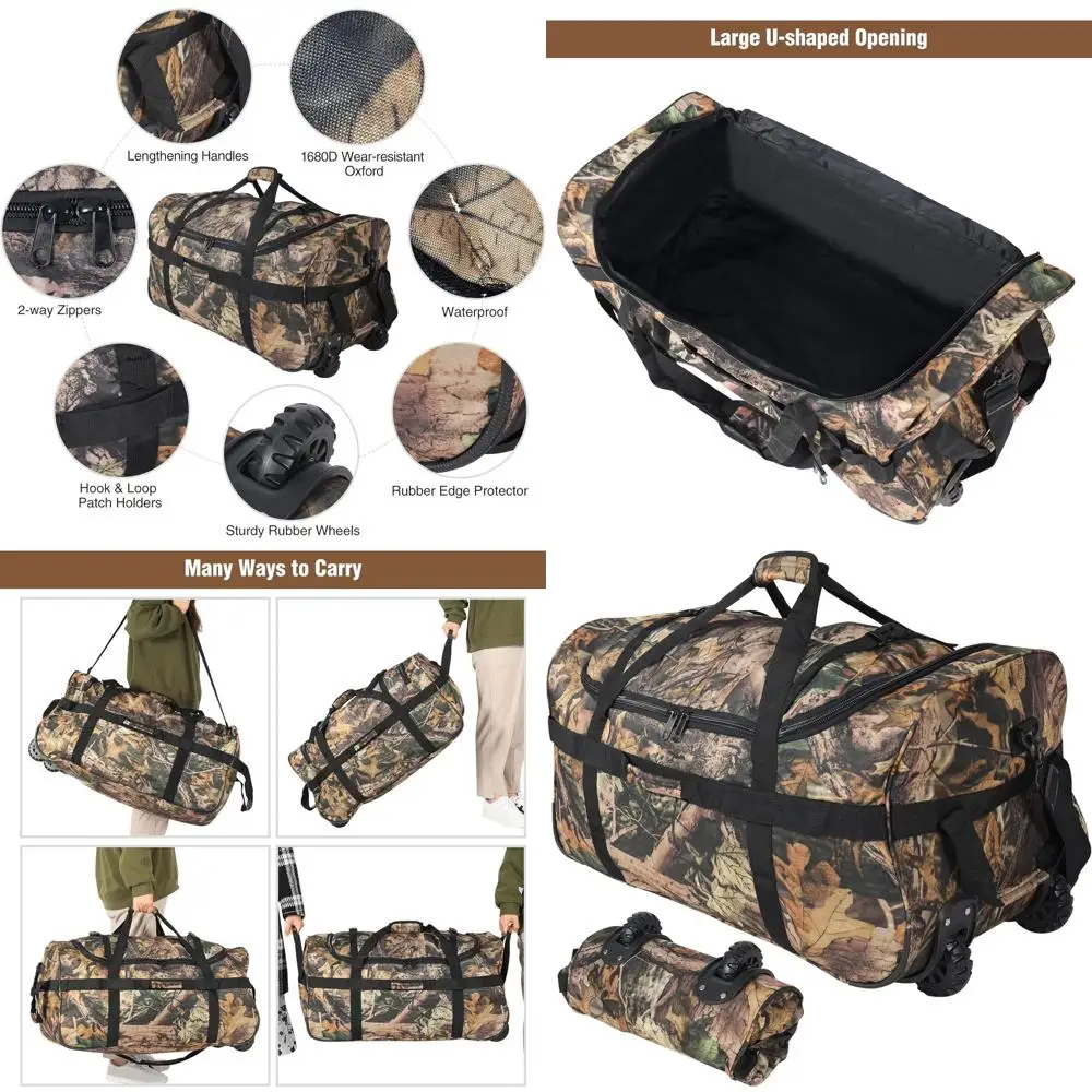 

Large 85L-140L Wheeled Dual-Use Travel Bag