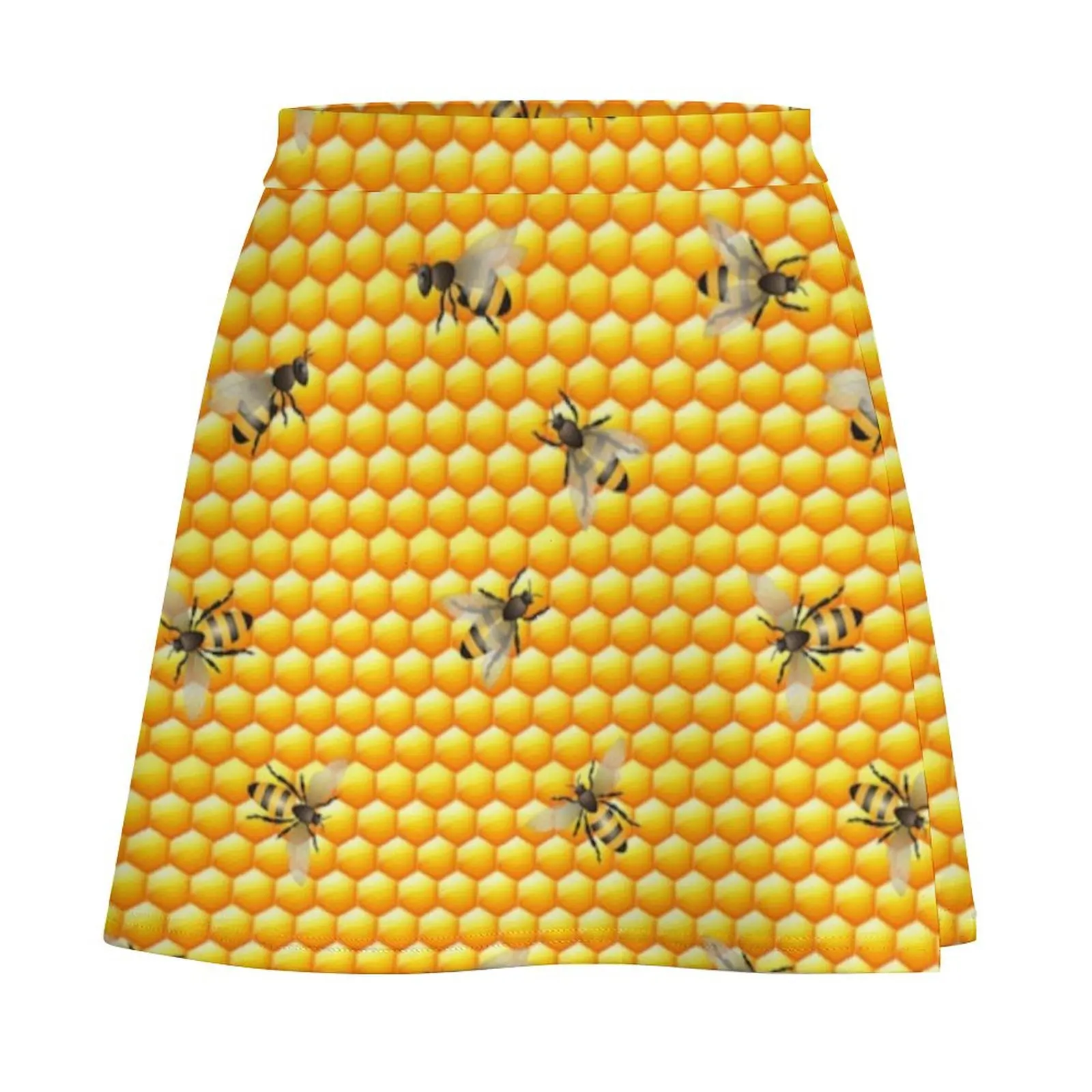 bees-honey comb Mini Skirt kawaii skirt Korean skirts Mini Skirt