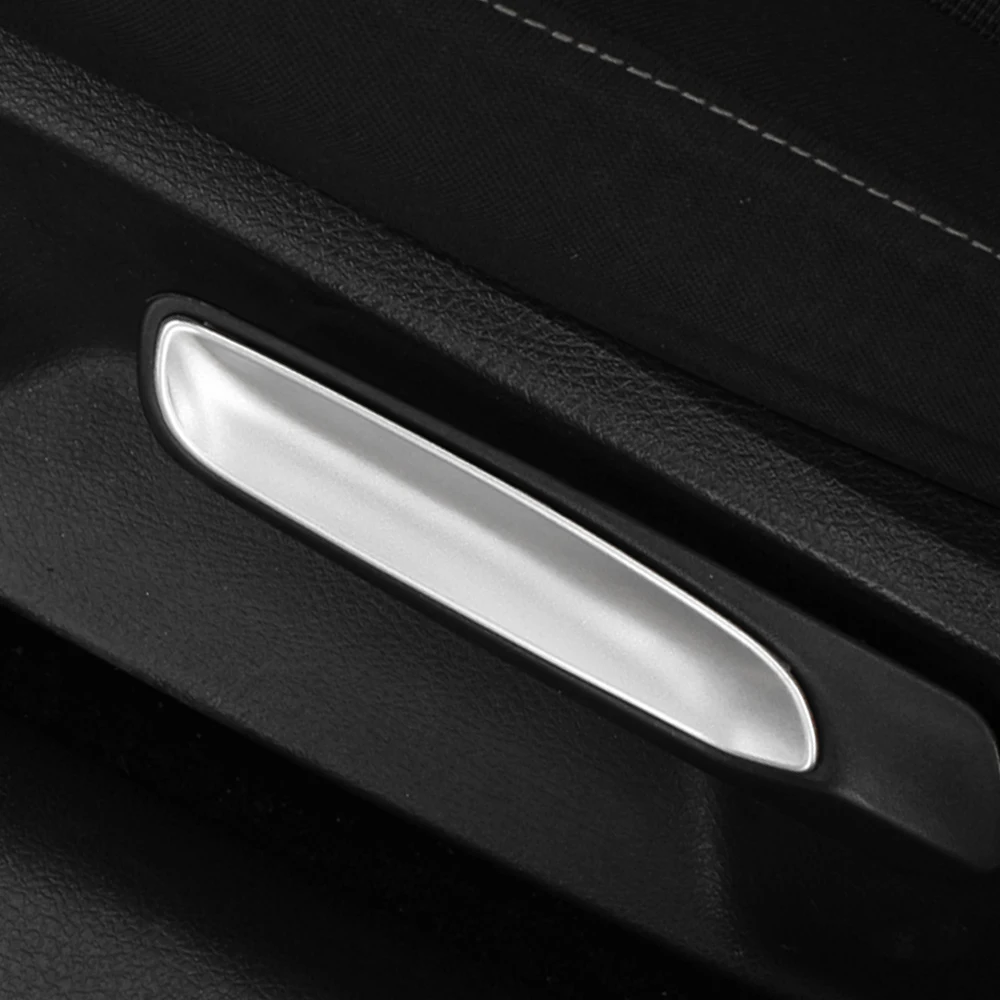 ABS Chrome LHD Car Front Seat Adjustment Knob Cover Trim Sticker for Volkswagen VW Golf 7 MK7 Lamando 2013 - 2019 Accessories