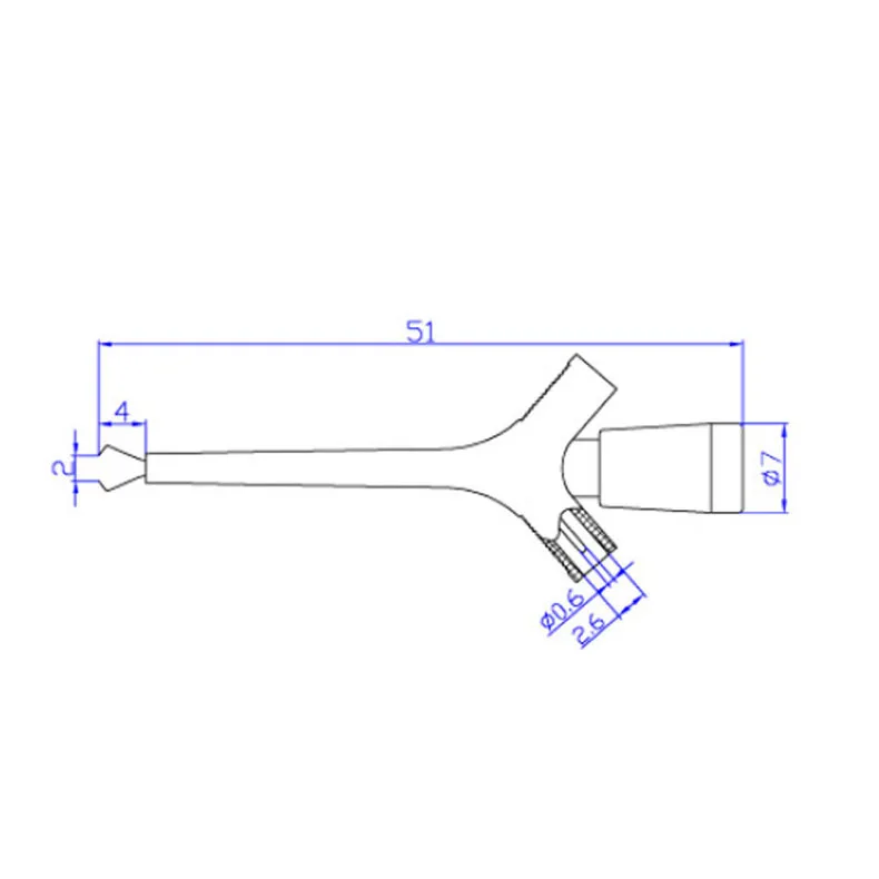 Multimeter-Messleitungen, Kabel, 2 mm Buchse, Miniatur-Schnell-IC-Testclip – Detail 7