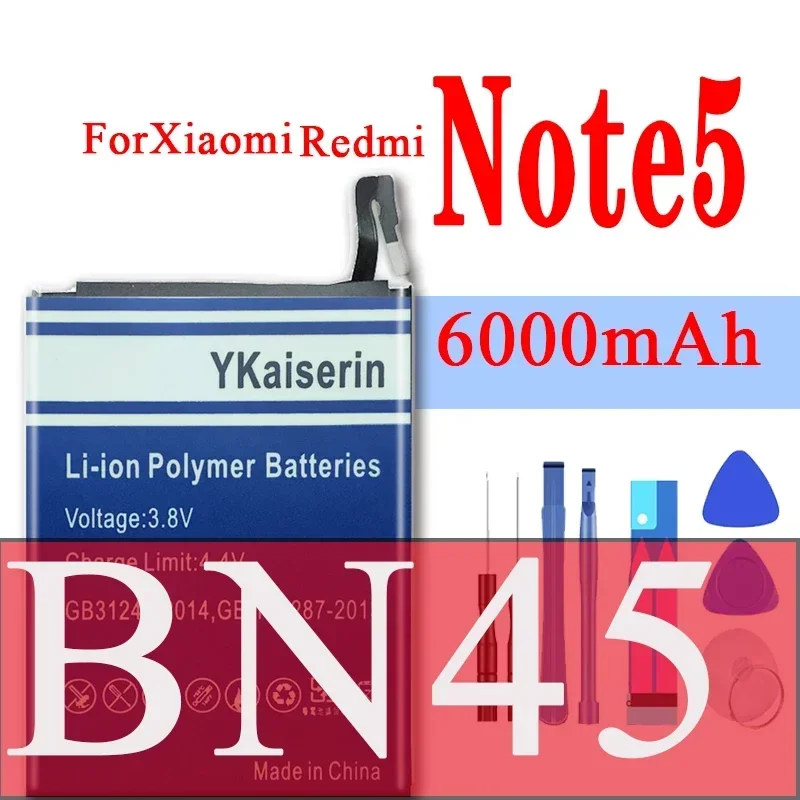 BN 45 46 4A Battery For Xiaomi Hongmi Redmi Note 2 3 4 4X 5 5A 6 7 8 8T 6 GO K20 9T Pro MI 9T Pro BP 41 40 Bateria+ Track Code