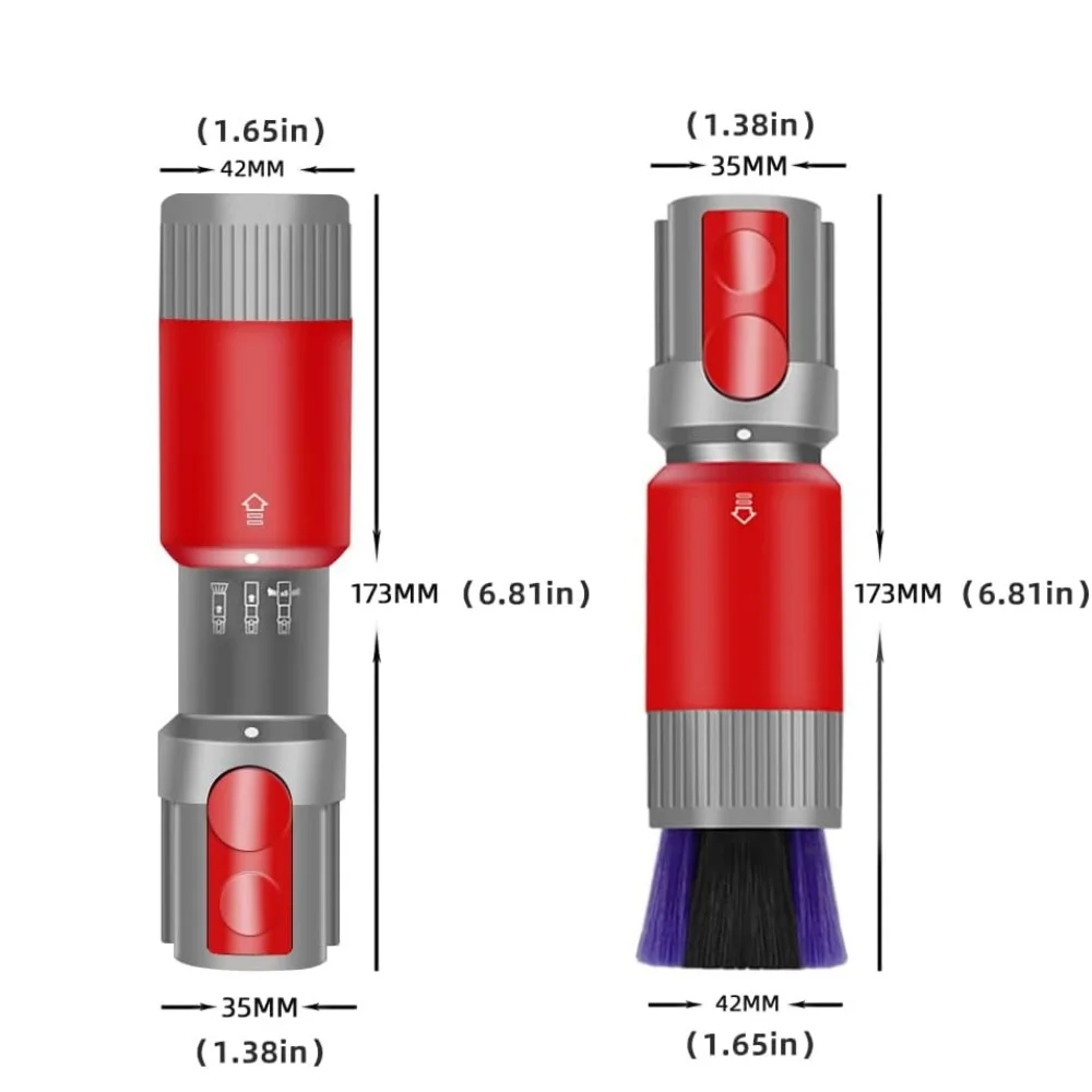 Suitable for Dyson Outsize V7 V8 V10 V11 V15 vacuum cleaner dust brush, flexible extension hose replacement accessories