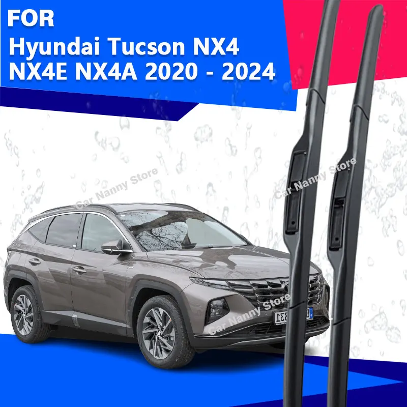 

Front Windshield Windscreen Blades for Hyundai Tucson NX4 NX4E NX4A 2020 - 2024 Car Wipers Rubber Strip Wiper Soft Rubber 2021