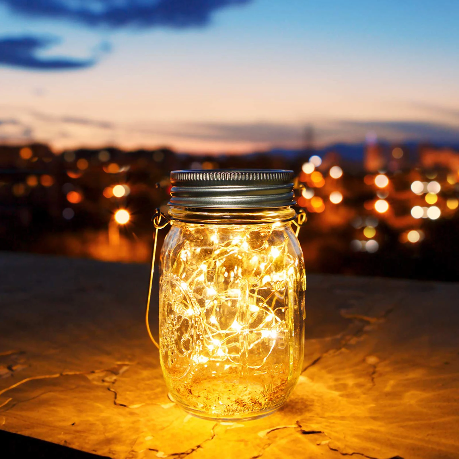 8 قطعة جرة ميسون المعدنية شماعات الأسلاك الفولاذ المقاوم للصدأ تعليب الجرار مقابض واسعة الفم المحمولة أدوات تخزين الزخرفية المتوافقة #6