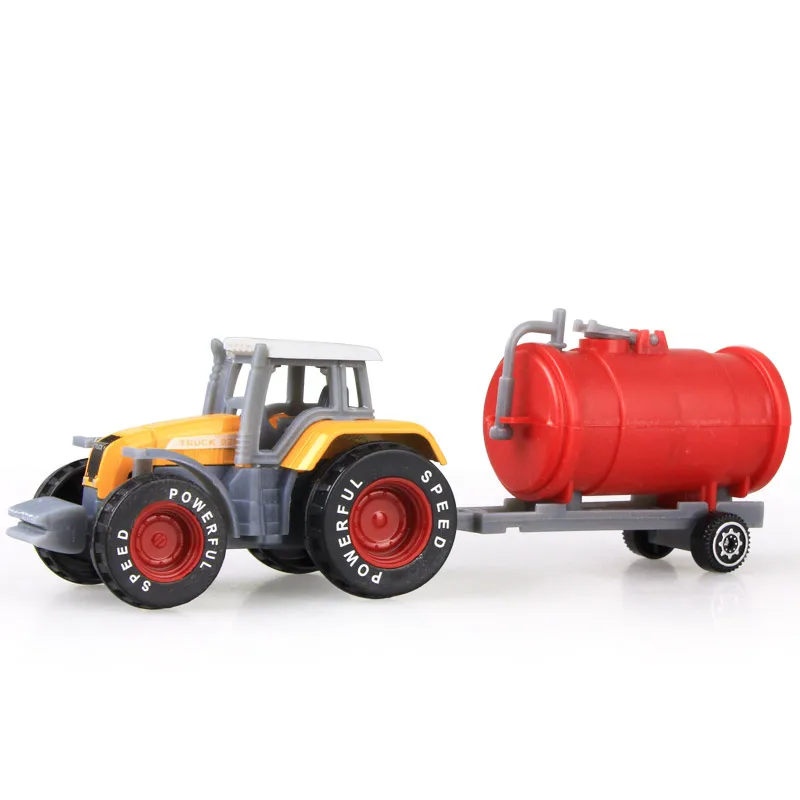 1pcs Diecast Farm Vehicles Mini Car Model Engineering Car Model Tractor Engineering Car Tractor Toys Model for Kids Xmas Gift