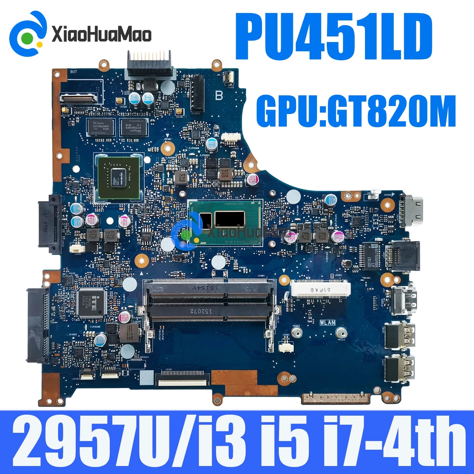 

PU451LD With 2957U / i3 i5 i7-4th Gen CPU GT820M GPU Mainboard For ASUS PRO PU451LD PRO451LD PU451L PRO451L Laptop Motherboard