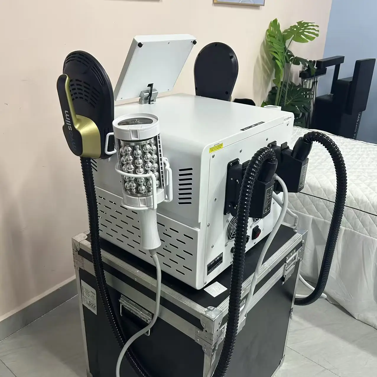 

Myoslim Новый настольный RF машина для коррекции фигуры Роликовый аппарат для уменьшения жира и магнитного похудения EMS для коррекции фигуры и похудения Белый