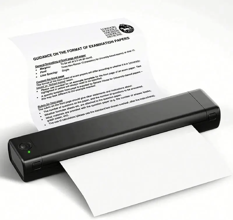 No ink a4 thermal printer thermal rechargeable portable phomemo m08f