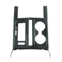 Carbon Fiber Car Water Cup Holder Cover Frame Panel for For Ford F-150 2015 2016 2017 2018 2019 2020 Auto Interior Accersories
