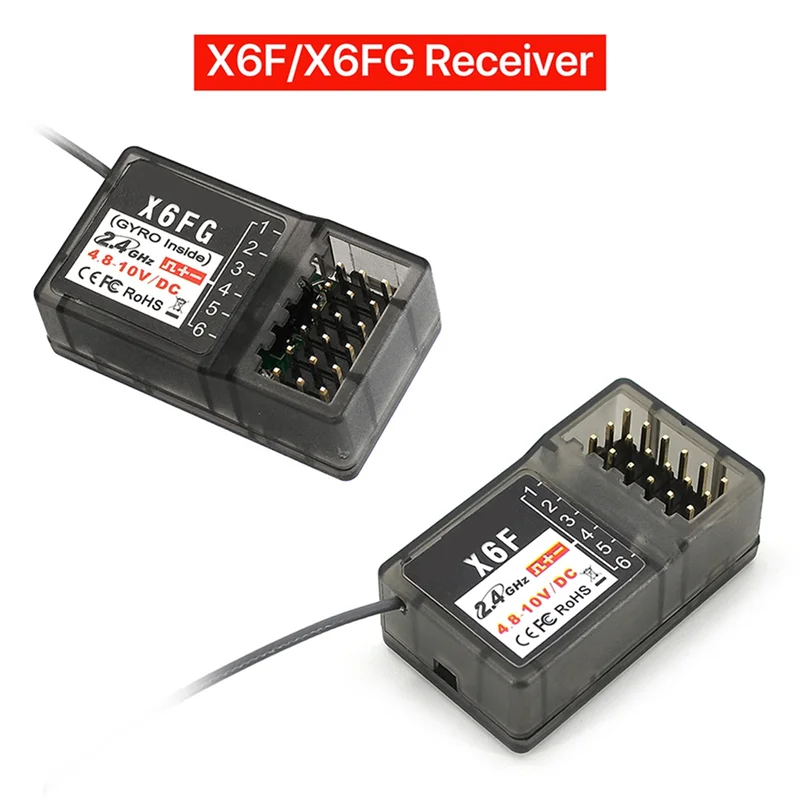

AS96-For Dumborc X6PM-350 RC Transmitter 2.4G 6CH RC Remote Controller With Receiver For RC Car Boat Tank