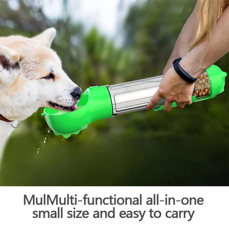 Multifunctional Dog Go Out Drinker Bottle Water Bottle Portable Dogs Pet Drinking Cup Dog Water Bottle Walking Dog Supplie