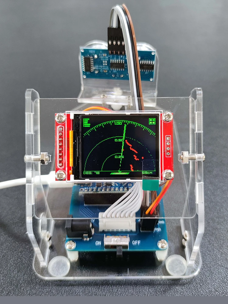 SG90 Ultrasonic Radar Scanning Technology to Make DIY Kit Manual Creative Toys For Arduino Programming Robot Detection Machine