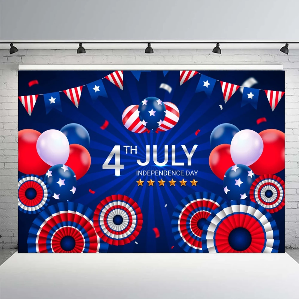 US July 4 Independence Day Photography Backdrop American Flag National Patriotic Parties Labor Veterans Day Background ﻿Banner