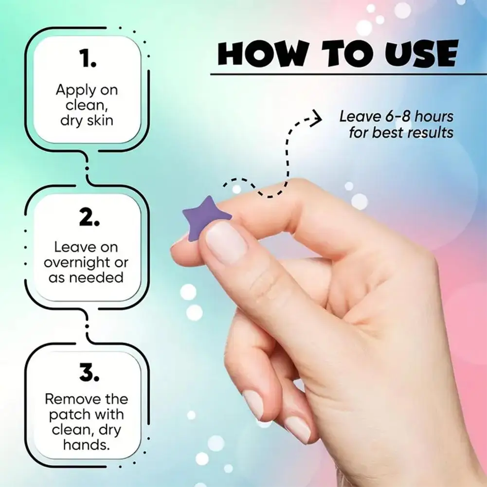 560 Stück Stern-Akne-Pflaster sind sanft und nicht reizend, deckt Akne-Makel ab und ist wasserdicht und atmungsaktiv