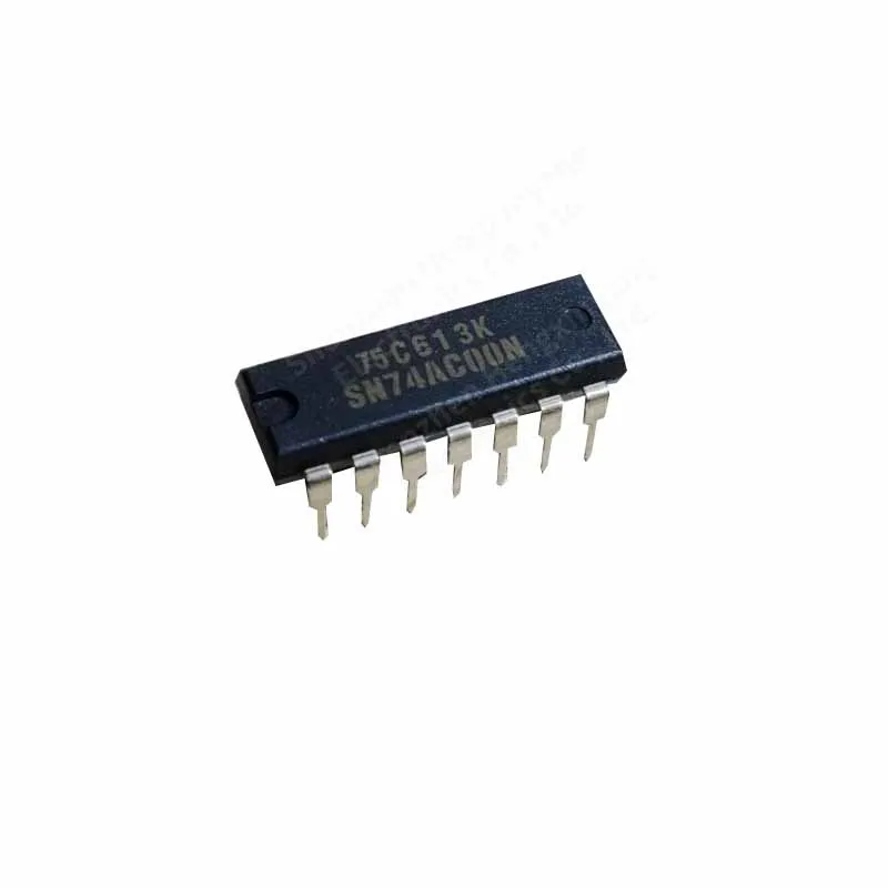 10pcs  SN74AC00N packages DIP14 with four 2-input positive and non-gate logic chips