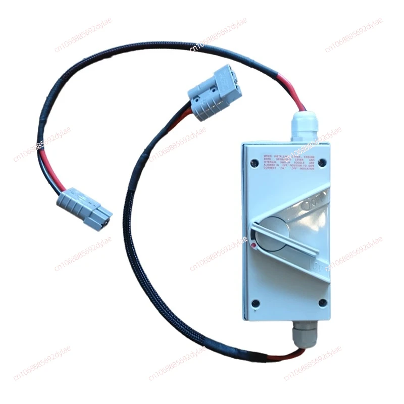 Waterproof power switch is used to turn on and off battery power for electric thrusters or underwater electric motors