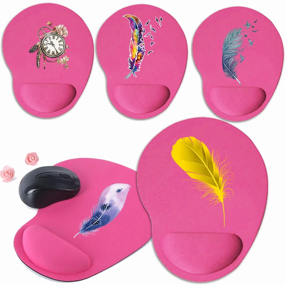 

Коврик для мыши, офисные аксессуары, коврики для ПК, ноутбука, компьютера, эргономичные нескользящие коврики для запястья, настольный коврик, коврики для мыши серии Feather