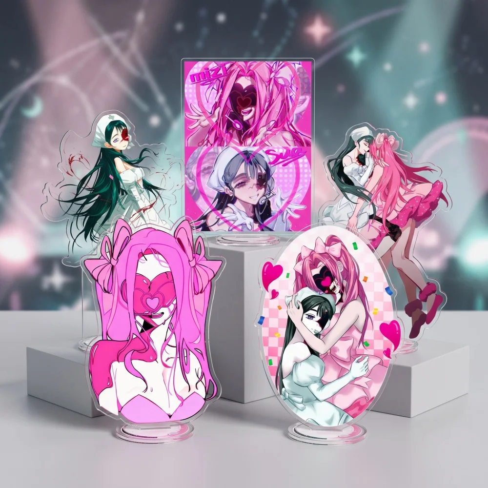 Alien Stage Zombie Stage 15cm Anime Acrylic Stand Keychain Mizi Sua Undead Idol Double Sided HD Desk Decor Collectible Fan Gift
