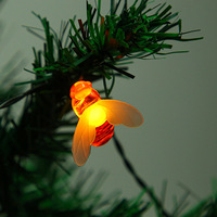 Solar Bee String Lights Outdoor Fairy Light Chritmas Garland 8 Modes Waterproof Patio Light for Garden Party Decor