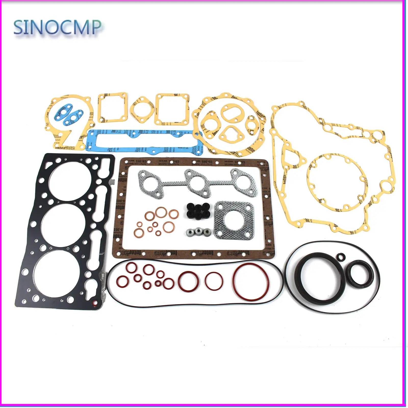 

D1105 Engine Gasket Kit For Kubota 2400HST-D B2410HSE B7610HSD Tractor U25S Excavator F2400 Engines Components Rebuilding Kits