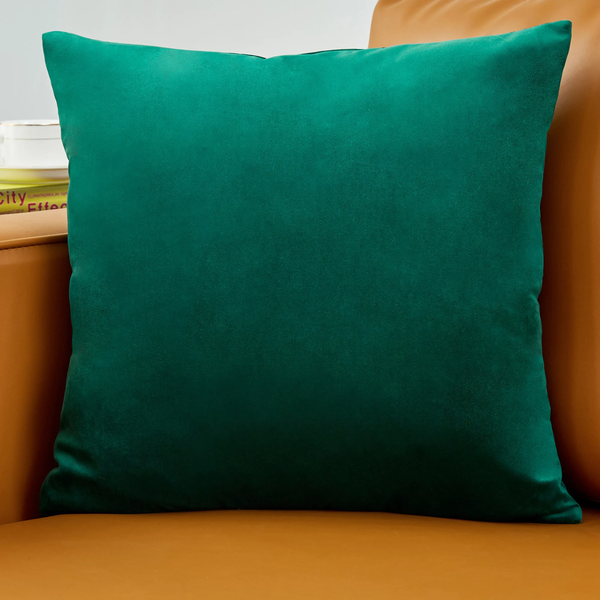 Emerald Green Velvet Cushion Covers Pillowcases 30X50 40X40 45x45 50X50 Nordic Home Decor Pillows Cover for Sofa Cushions