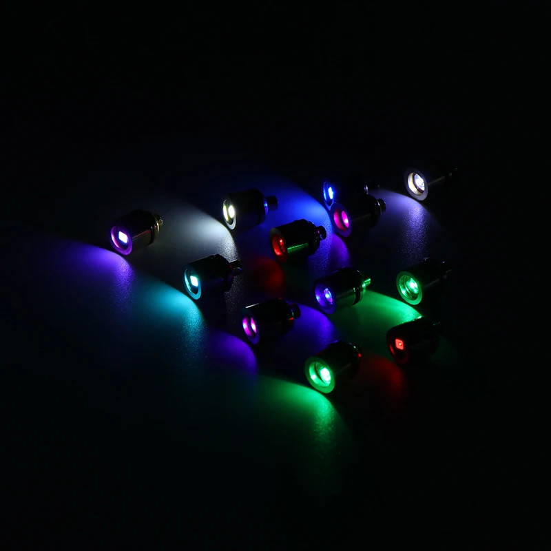 2 個ミニ LED ライトキーチェーン発光キーリングペンダントカラフルなミニ電子ライトキーリング懐中電灯ランプキーホルダー