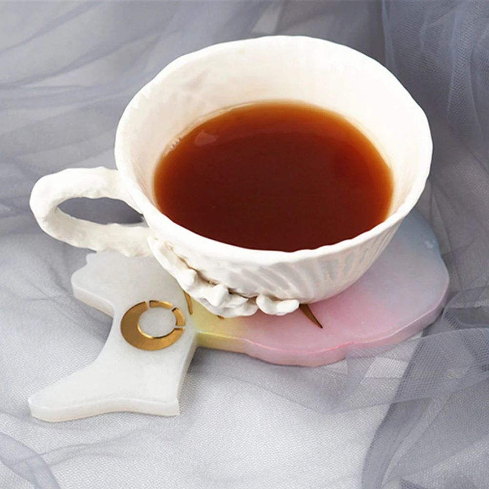 

1pc Silicone Coaster Mold Creative Diy Cup Mat Making Tool Reusable Craft Mold For Ladies Portrait Design Easy Demoulding High