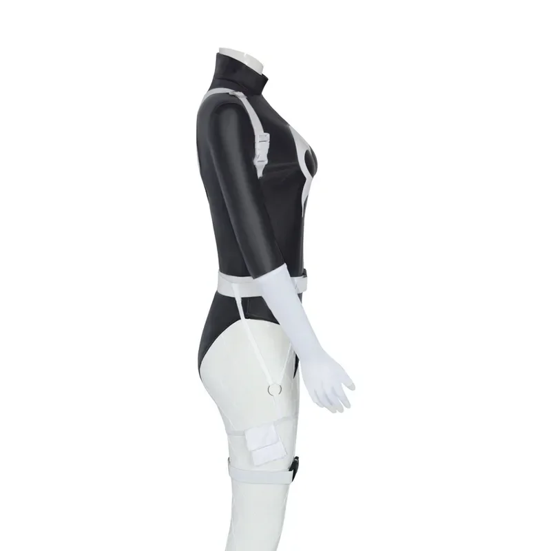 Costume cosplay per punizione cinematografica Set completo Tuta nera Abiti uniformi per donne Adulte Abiti da festa di carnevale di Halloween Gioco di ruolo