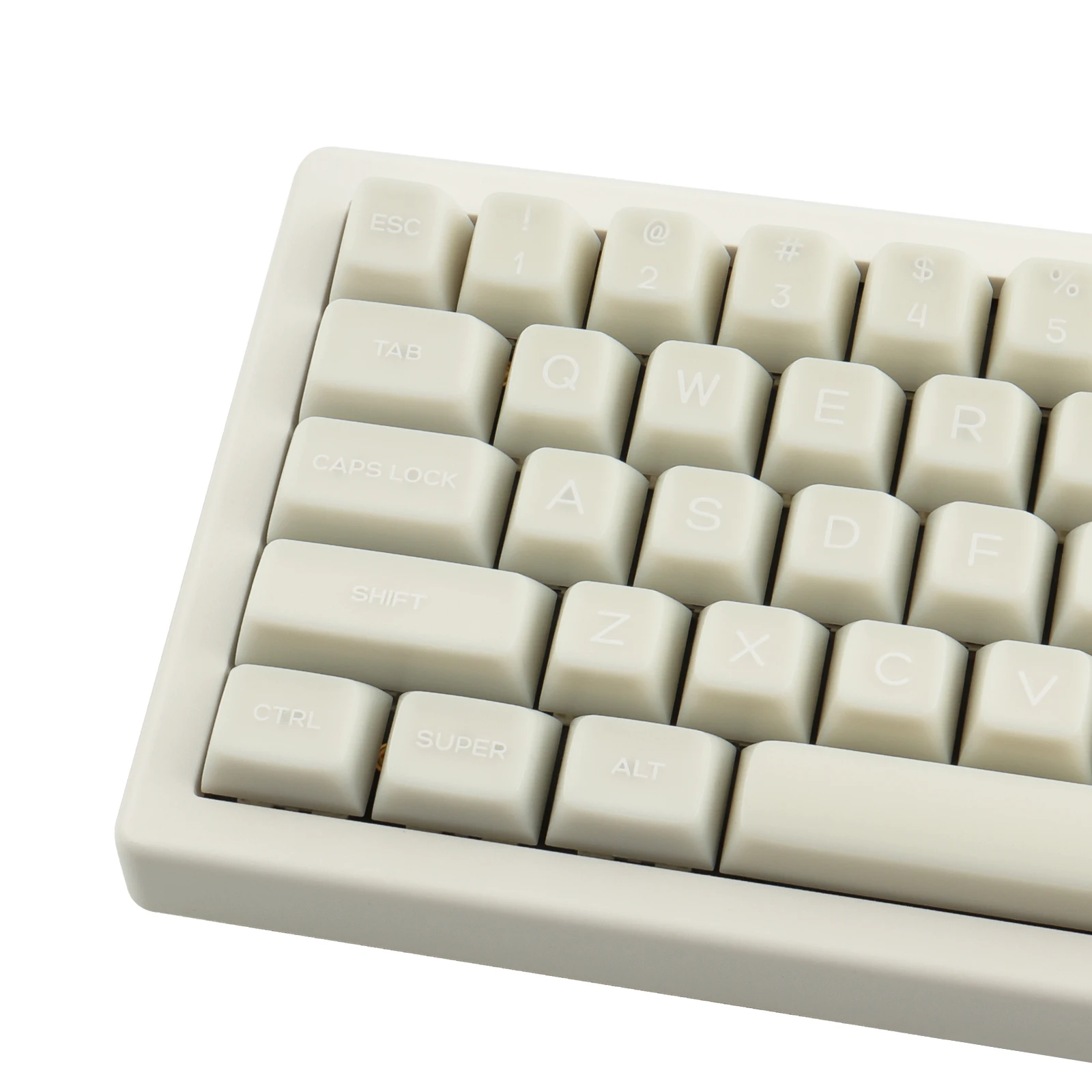 Semi-transparent White Jade Keycap 142 Keys PBT Keycaps Cherry Profile Two color Personalized For Mechanical Keyboard