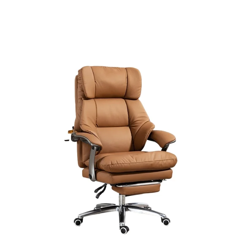 

Office chair Comfortable sedentary reclining computer Home study lunch break Internet cafe Leather boss chair