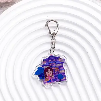 千與千尋動漫人物壓克力鑰匙圈配件包包掛飾可愛卡通背包吊墜鑰匙圈禮物送朋友 8 最佳銷售 神隱少女鑰匙扣 - №1