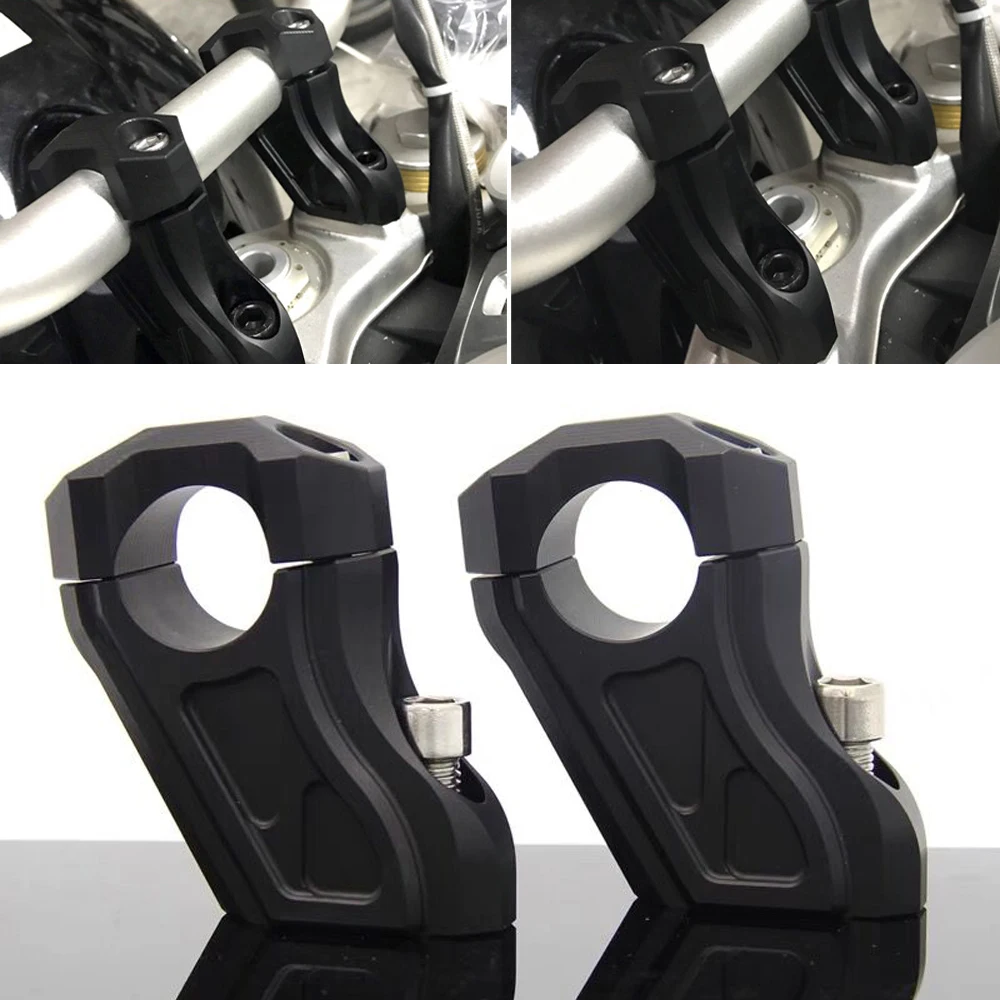 Motorcycle Handlebar Riser Clamp Elevator Handle Heightening Pads For BMW R NINE T RNINET R9T 2014 - 2022 R Nine T Accessories