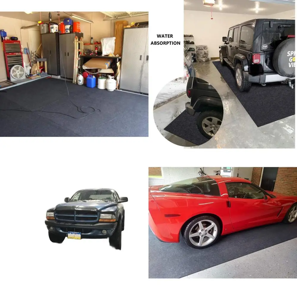 

Oil Absorbing Garage Floor Mat - Protects Floors from Leaks, Slip-Resistant, Reusable (76 x 17)