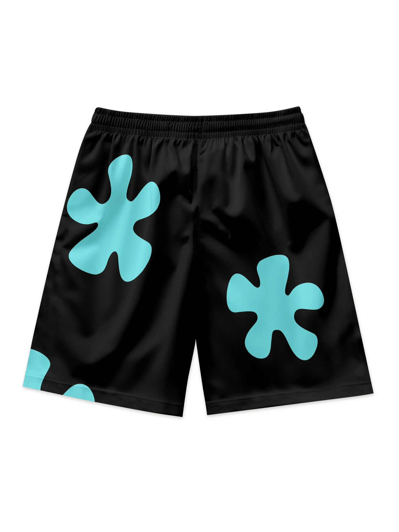 100% Polyester All Over Printing Custom Men's Shorts Summer Men Shorts pantalones casuales black