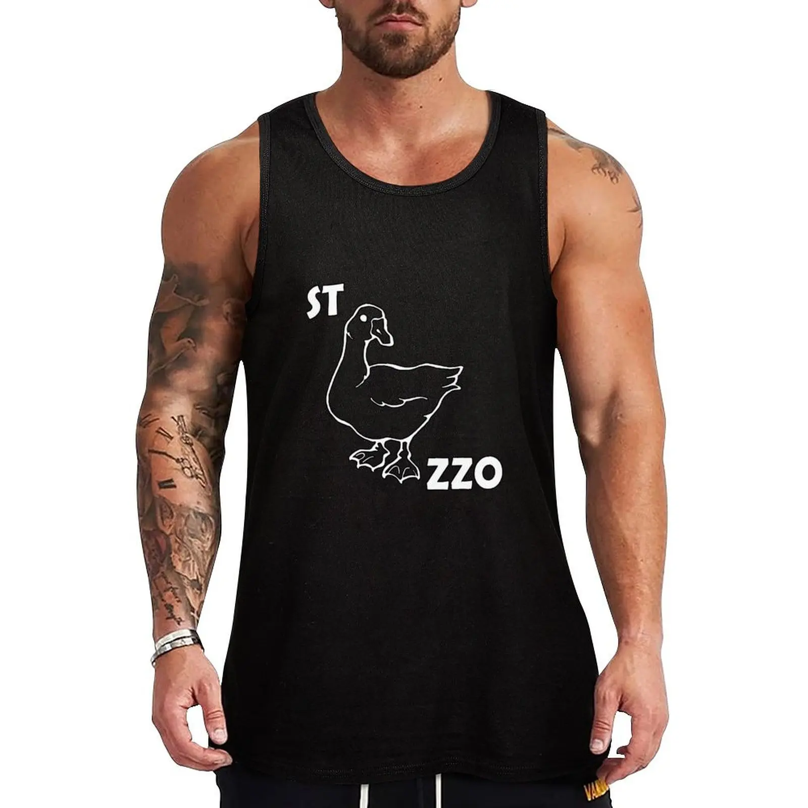 Italian Funny Rebus Stocazzo dark Tank Top Street Style Tank Top Graphic Print Sleeveless Shirt