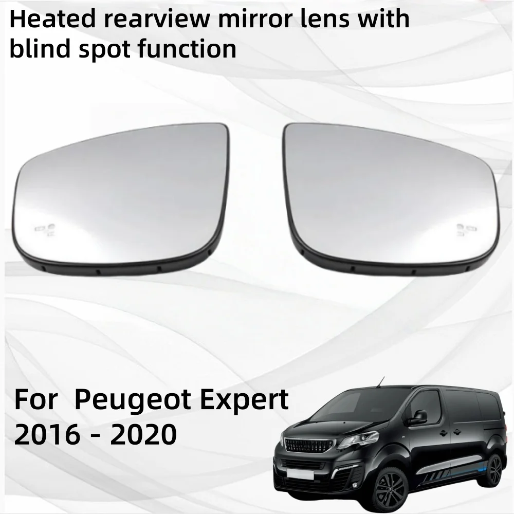 

Car Accessories Heated rearview mirror lens withblind spot function For Peugeot Expert 2016 2017 2018 2019 2020 Replace Housing