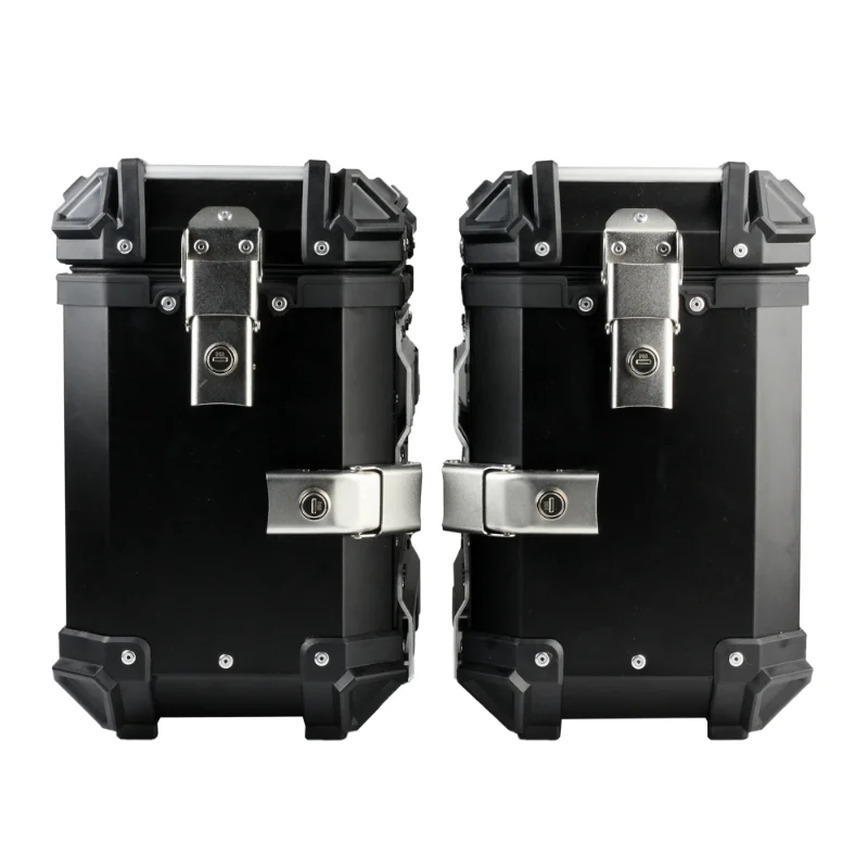 Universal 38L Motorcycle Side Luggage Boxes Case Tool Box Saddlebag Storage Saddle Bag Universal For BMW KTM Suzuki  Benelli