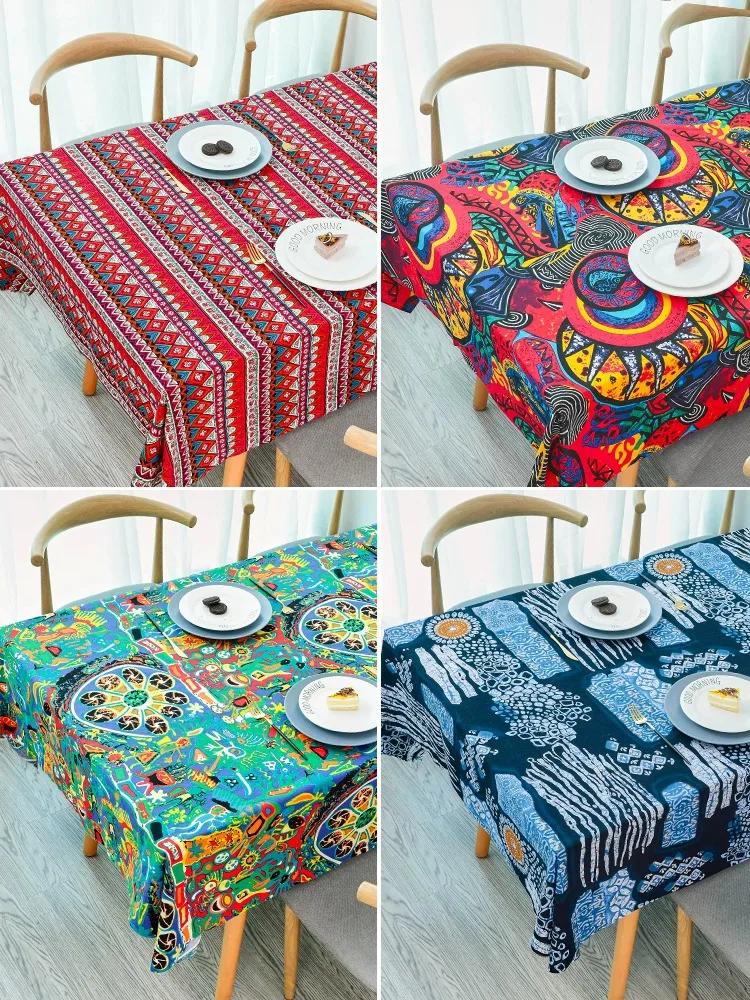 Ethnic Bohemian Printed Pure Cotton Fabric for DIY Sewing Clothes Tablecloth Home Decor Fabrics cotton fabric by the meter