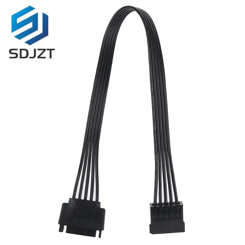 30CM SATA 15Pin Male To Female Power Extension Cable HDD SSD Power Supply Cable SATA Power Cable For PC