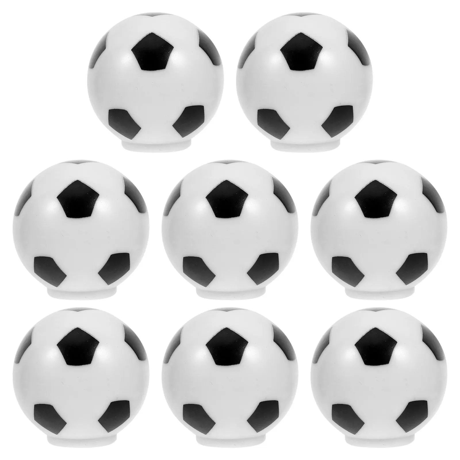 8Pcs Soccer Ball Shaped Cabinet Knobs Anti-Bump Kids Drawer Pulls Plastic Furniture Handles for Children's Wardrobe Dresser