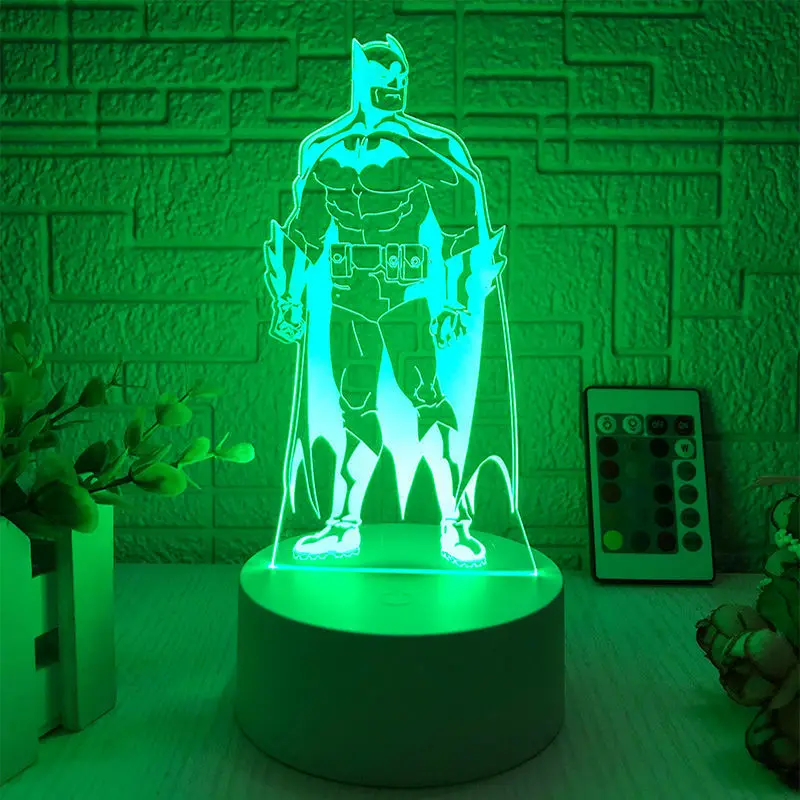 BeastKingdom Batman Superman dibujos animados lindos periféricos luces de noche dormitorio de los niños luces de ambiente creativas regalos de vacaciones