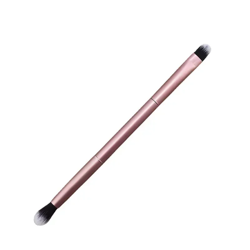 1/2/3 Pcs Double Head Professional Makeup Brushes All Aluminum Tube Eye Shadow Brush Nose Shadow Brush Highlight Brush Portable