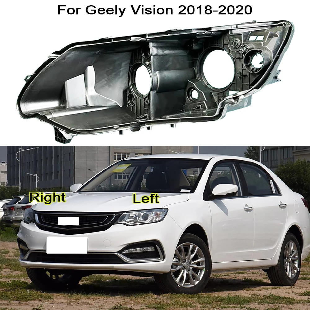 

Car light repair parts For Geely Vision 2019 2020 Headlight Base Replacement Headlamp House Headlight Black Back Rear Shell