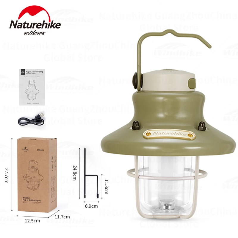 

Naturehike Ultralight Ground-plug Lamp 3-Model Brightness LED Camping Tent Light Portable Outdoor Garden Waterproof Rechargeable