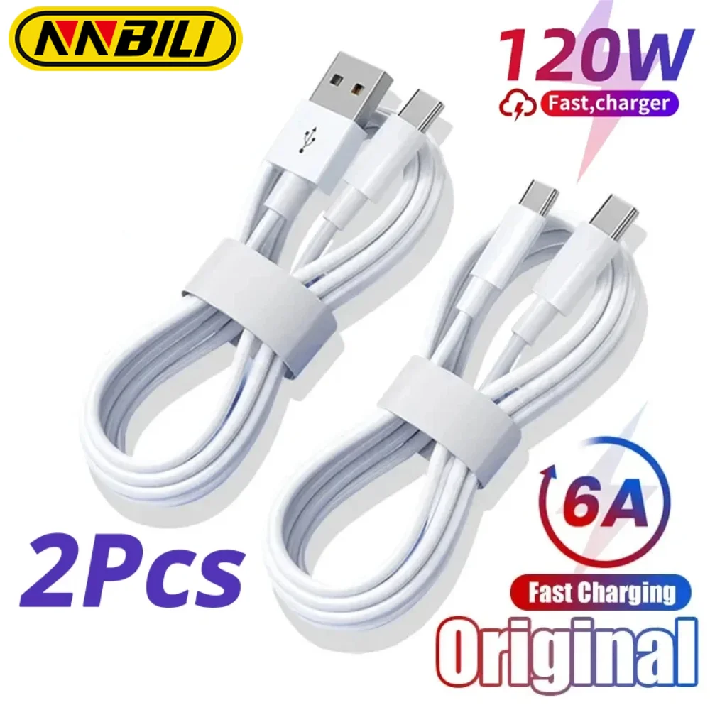 NNBILI USB C에서 C 타입 케이블, 고속 충전 데이터 와이어 코드, 아이폰 15 프로 맥스, 화웨이, 샤오미 13, 삼성 원플러스용, 5A PD, 1-2 개 